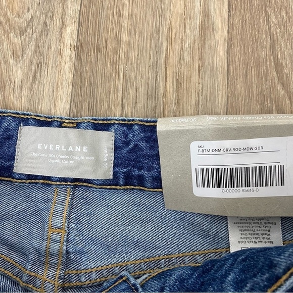 🆕 NWT EVERLANE The Curvy ‘90s Cheeky Straight jeans Womens size 30 - Picture 10 of 12